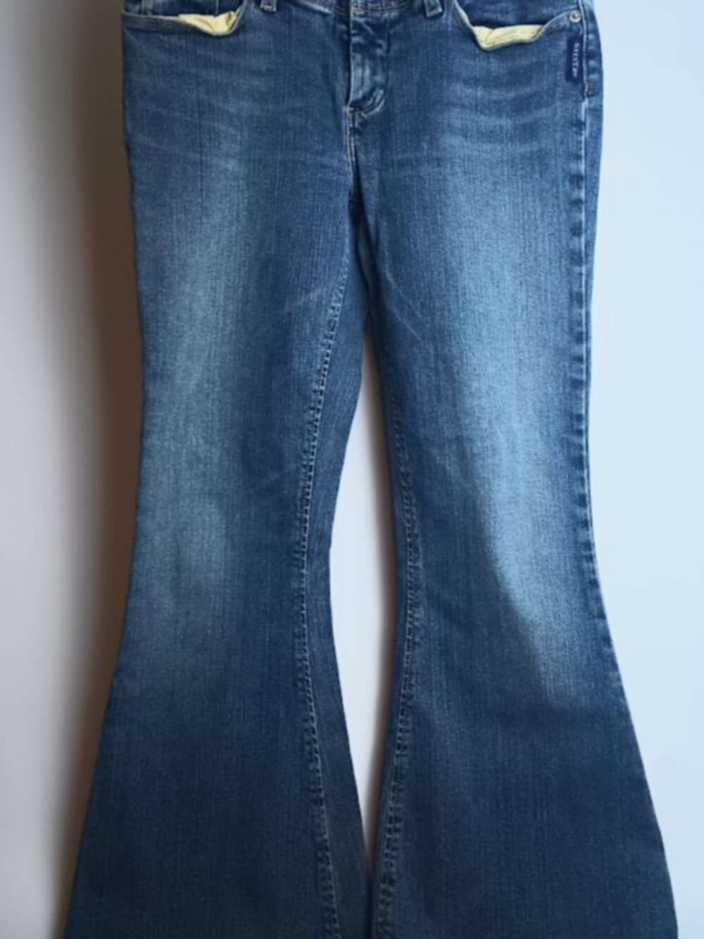 Silver Jeans Women's 29/31 Blue Rio Flare Medium Wash Denim Pockets Logo Casual